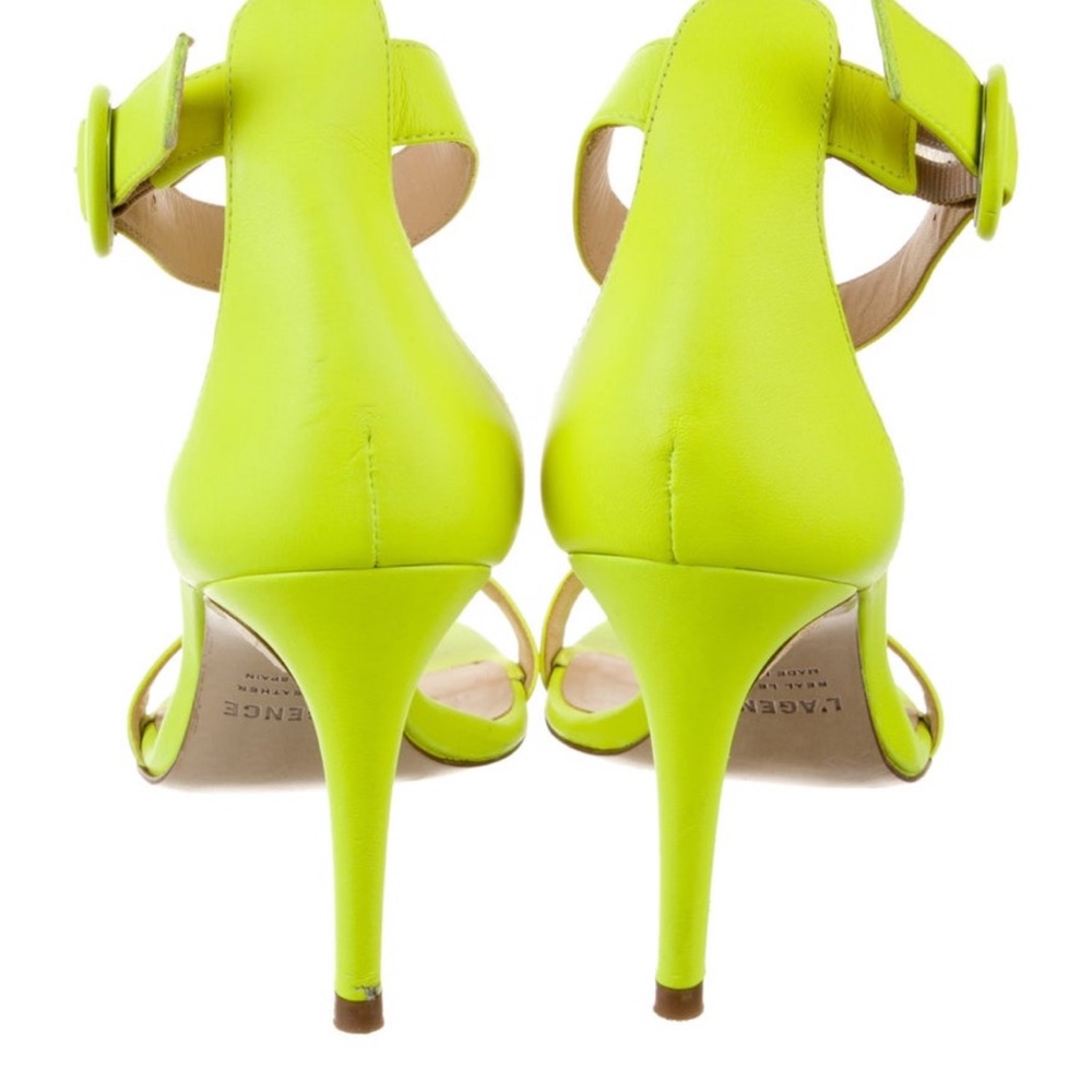 L’Agence Neon Yellow Women's Heels - Picture 3 of 8